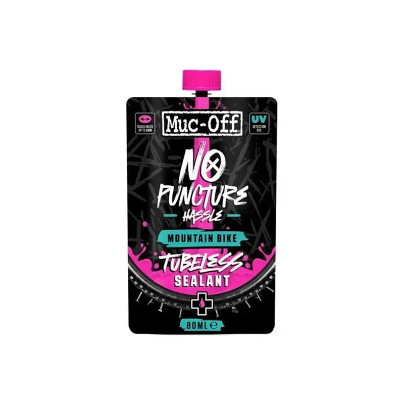 Muc-Off MTB Mountain Bike No Puncture Hassle 80ml Tubeless Sealant Pink