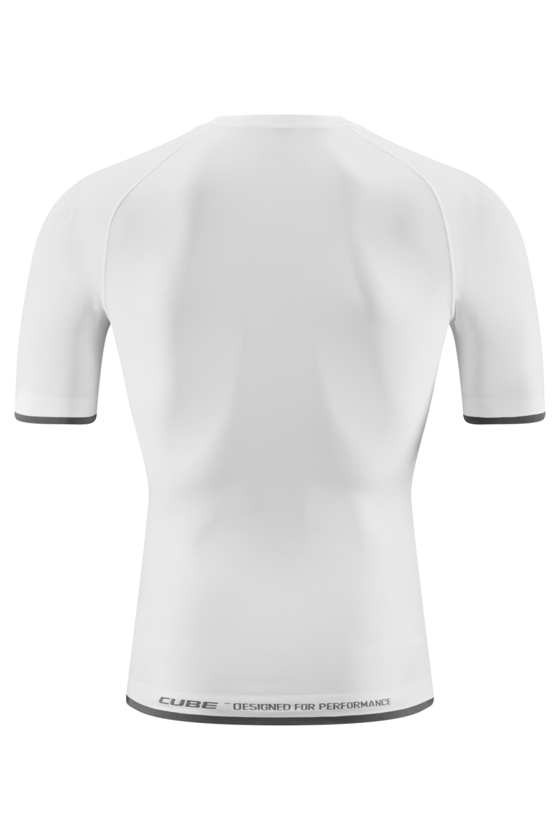 Cube Baselayer Race Be Cool Short Sleeve In White-1