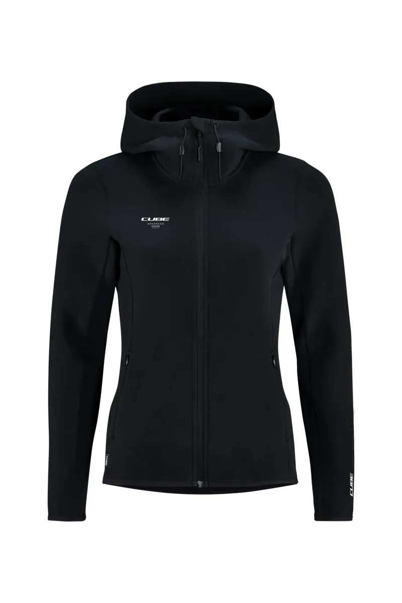 CUBE WS ZIP HOODIE ADVANCED - BLACK