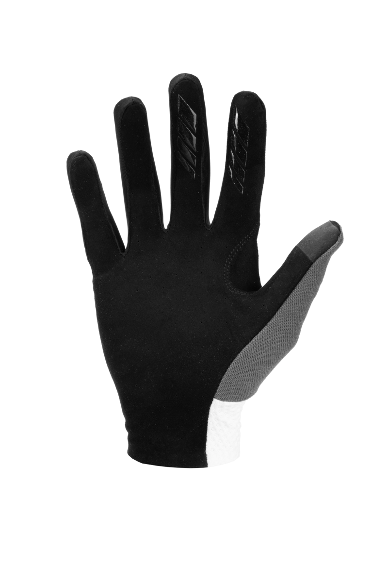 Cube Gloves Race Long Finger In White-1