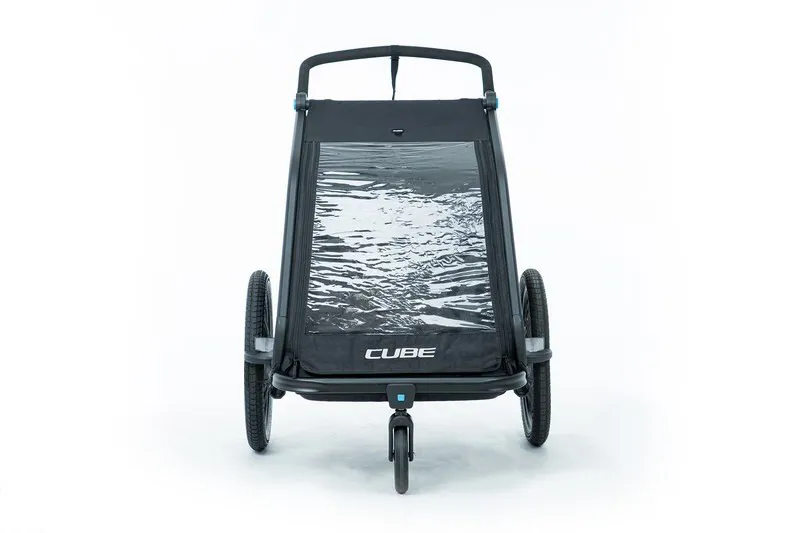 Cube Kids Trailer and Buggy Double Seater CMPT Black-1