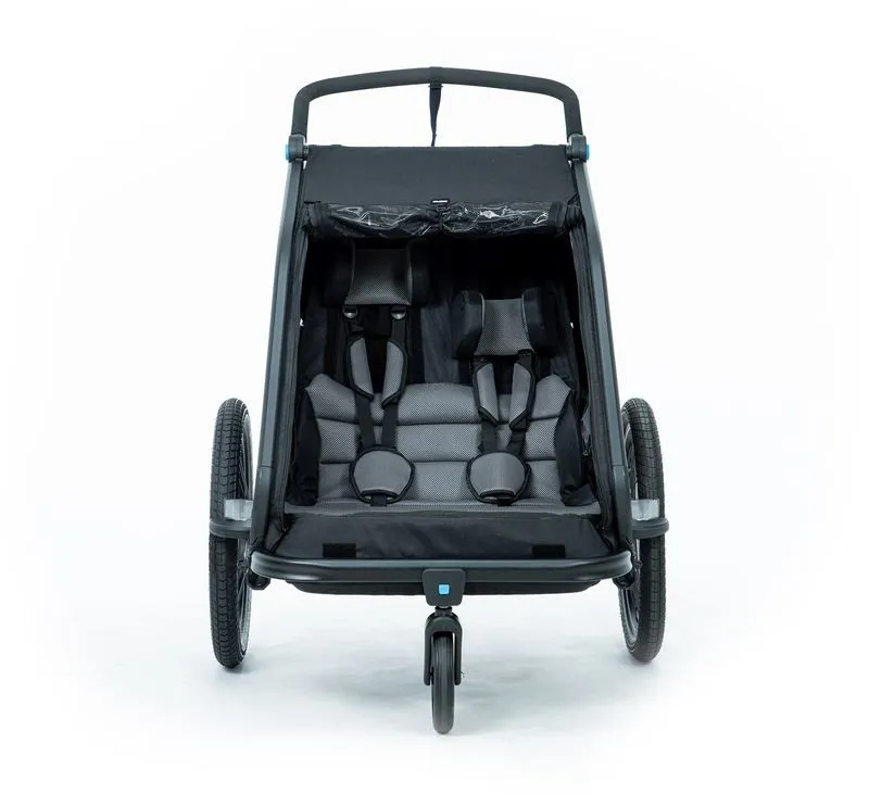 Cube Kids Trailer and Buggy Double Seater CMPT Black-3