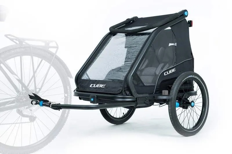 Cube Kids Trailer and Buggy Double Seater CMPT Black-6