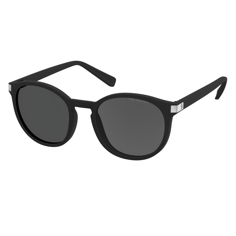 Scott Riff Polarized Sunglasses in Black Matt/Grey Eco Polarized