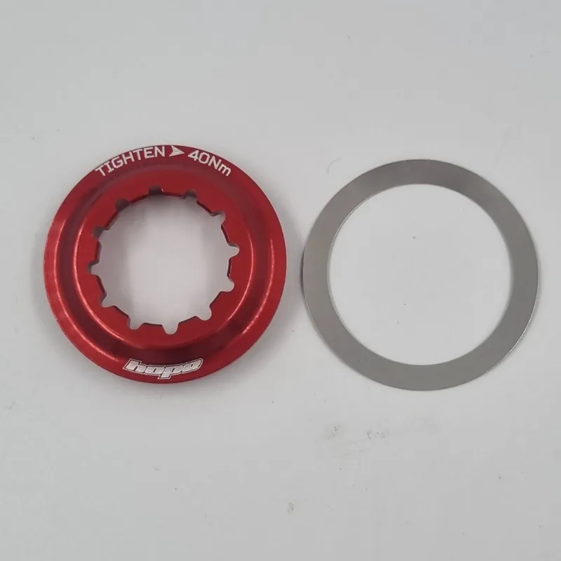 Hope Centre Lock Disc Brake Rotor Lockring - Red-2