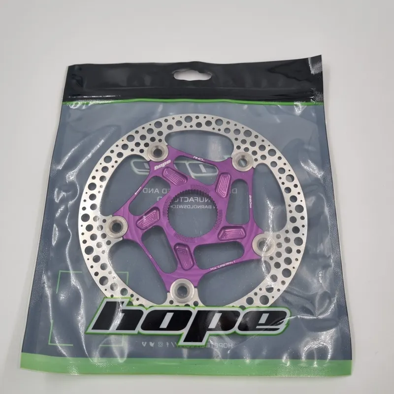 Hope RX Centre Lock Disc Rotor - 160mm - Purple centrelock-3