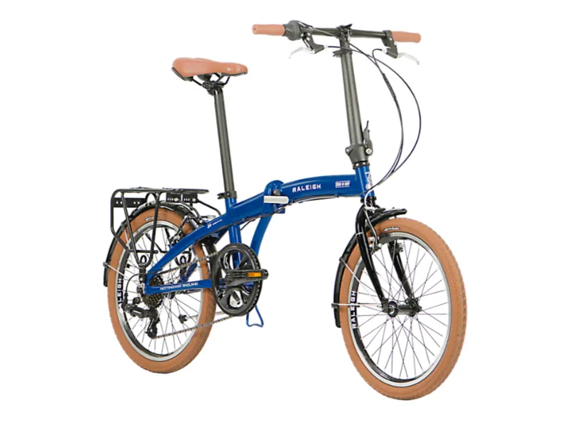 Raleigh Stowaway 20 Blue 11inch Folding Bike-1
