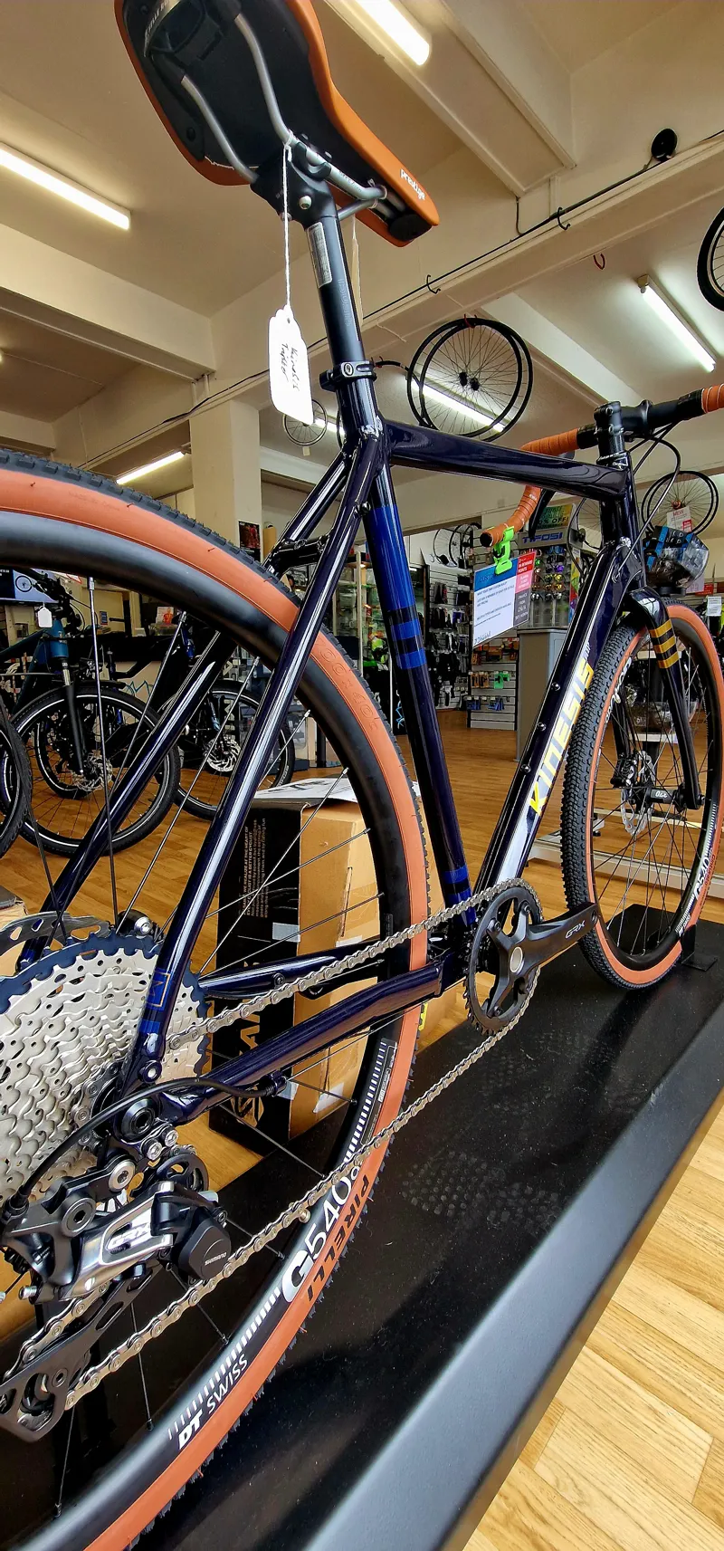 Custom Kinesis Tripster AT Gravel Bike in Midnight Blue -3