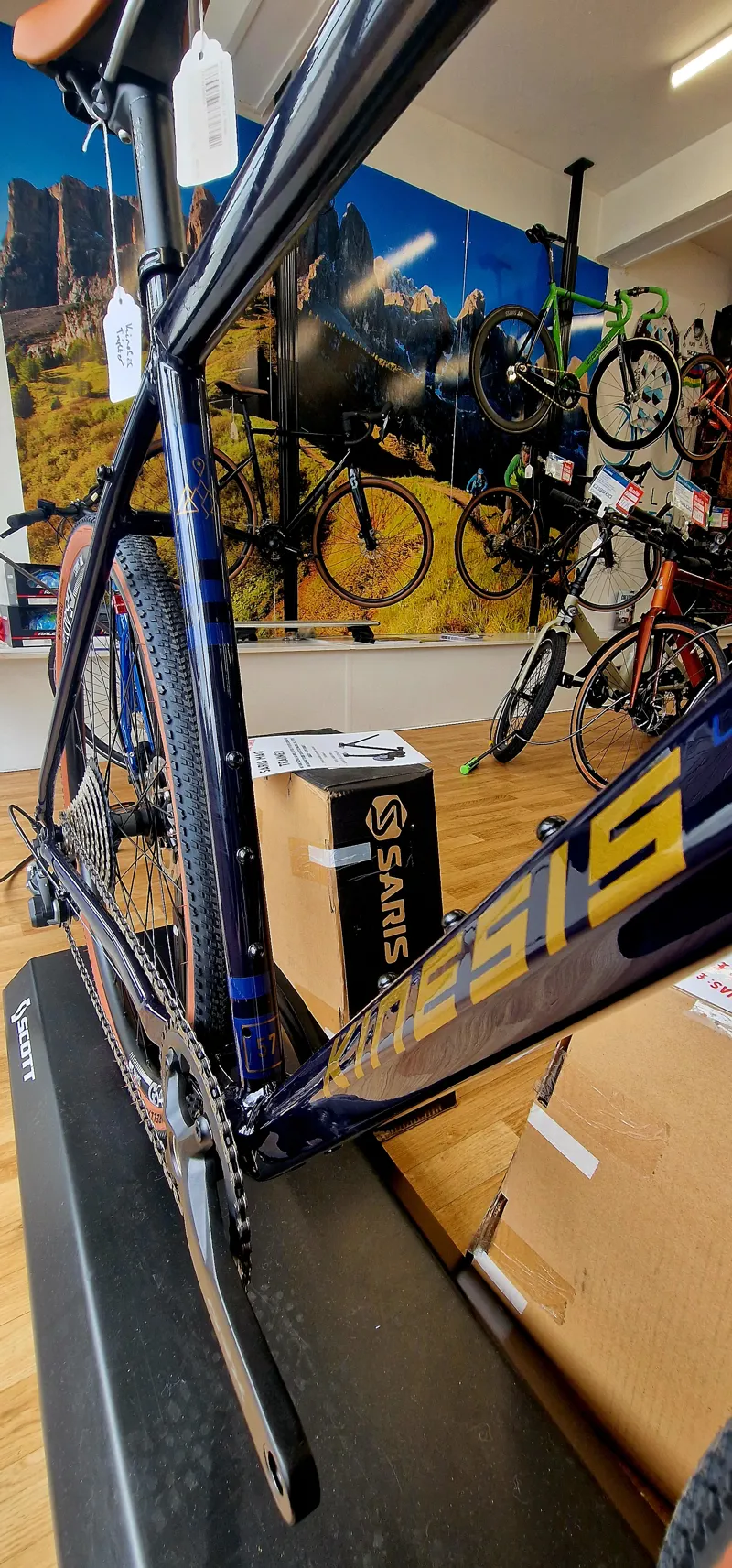 Custom Kinesis Tripster AT Gravel Bike in Midnight Blue -1