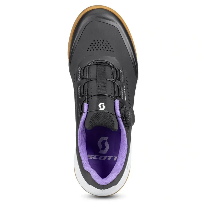 Scott Women's MTB Volt Evo Flat BOA Shoes in Black/White-4