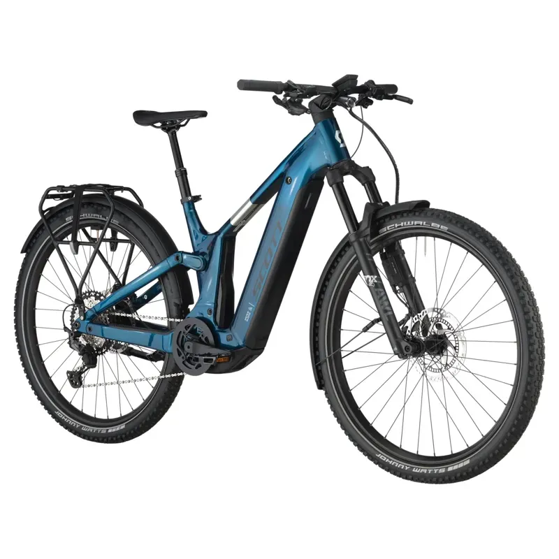Scott Axis FS 10 eRIDE Mountain Bike in Martin Green-1