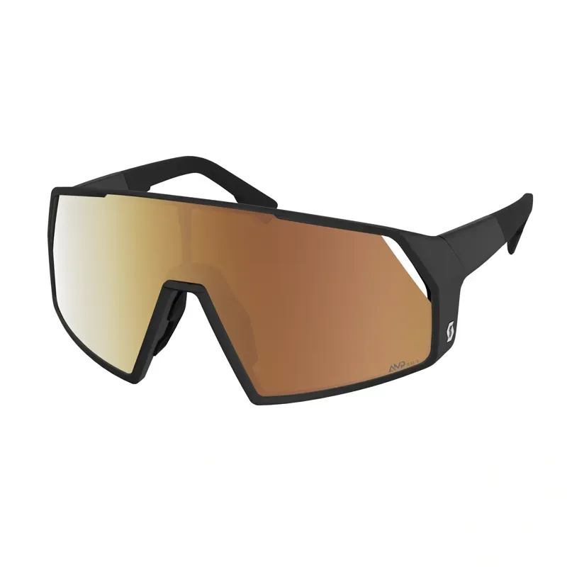 Scott Pro Shield Light Sensitive Sunglasses in Black/AMP LS Gold Chrome S1-3