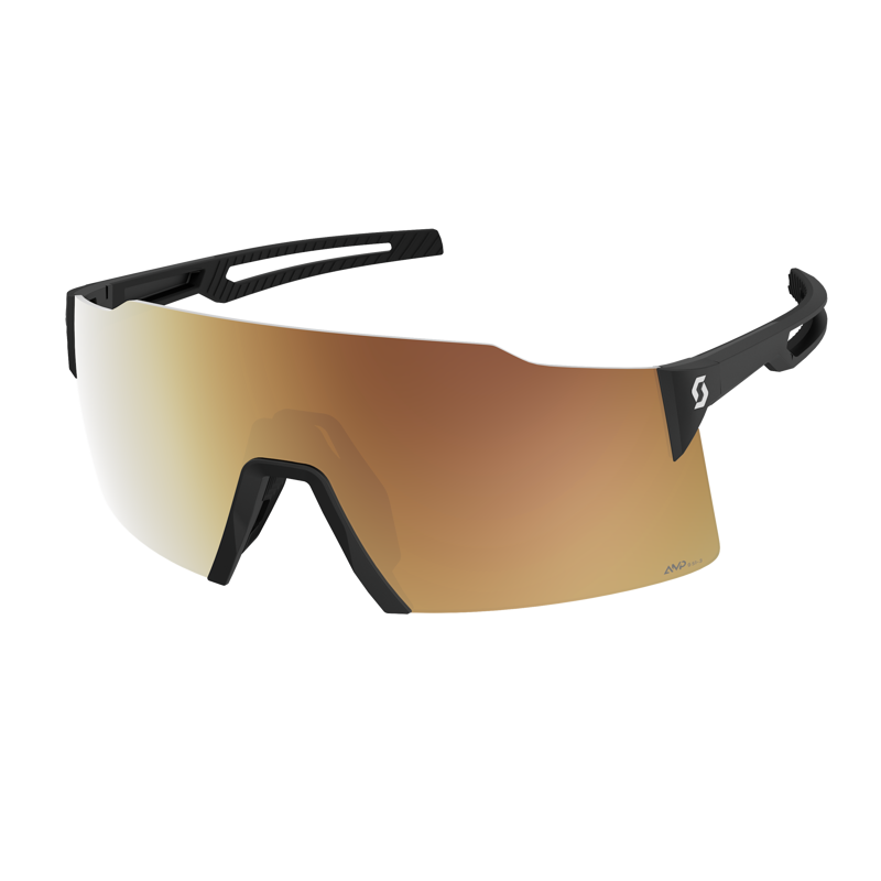 Scott Stride Light Sensitive Sunglasses in Black/AMP LS Gold Chrome S1-3