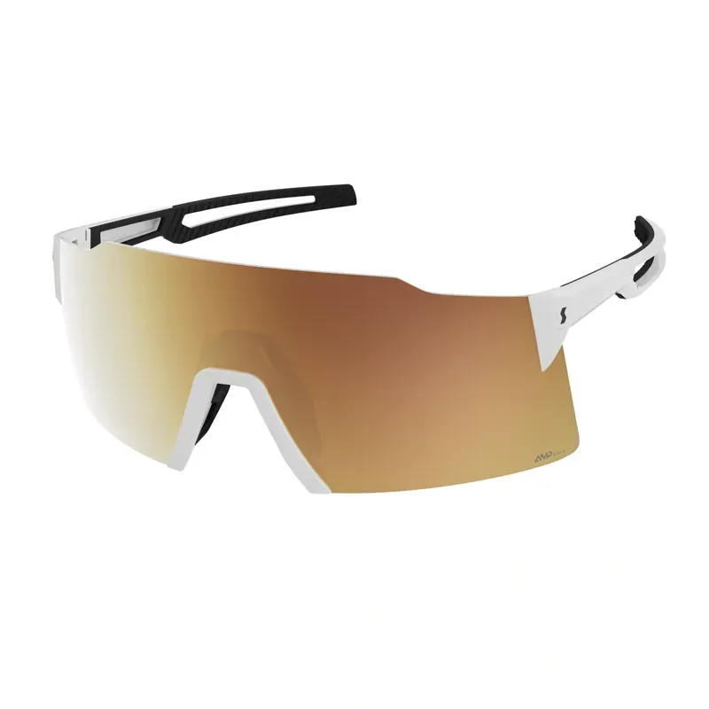Scott Stride Light Sensitive Sunglasses in White/AMP LS Gold Chrome S1-3