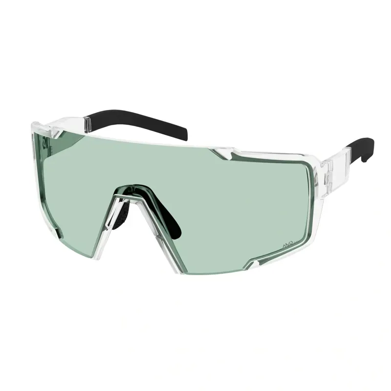 Scott Shield Sunglasses in Translucent/AMP Green S1
