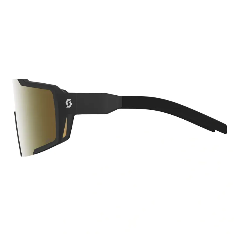 Scott Shield Light Sensitive Sunglasses in Black/AMP LS Gold Chrome S1-3-2
