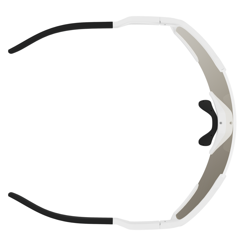 Scott Shield Light Sensitive Sunglasses in White Matt/AMP LS Gold Chrome S1-3-3