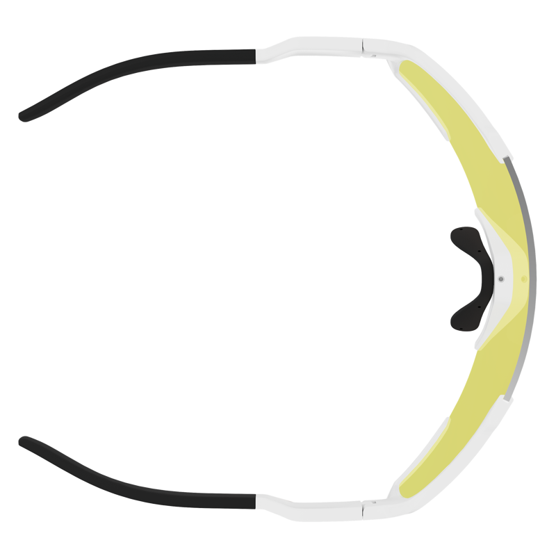 Scott Shield Sunglasses in White Matt/AMP Red Chrome S3-3