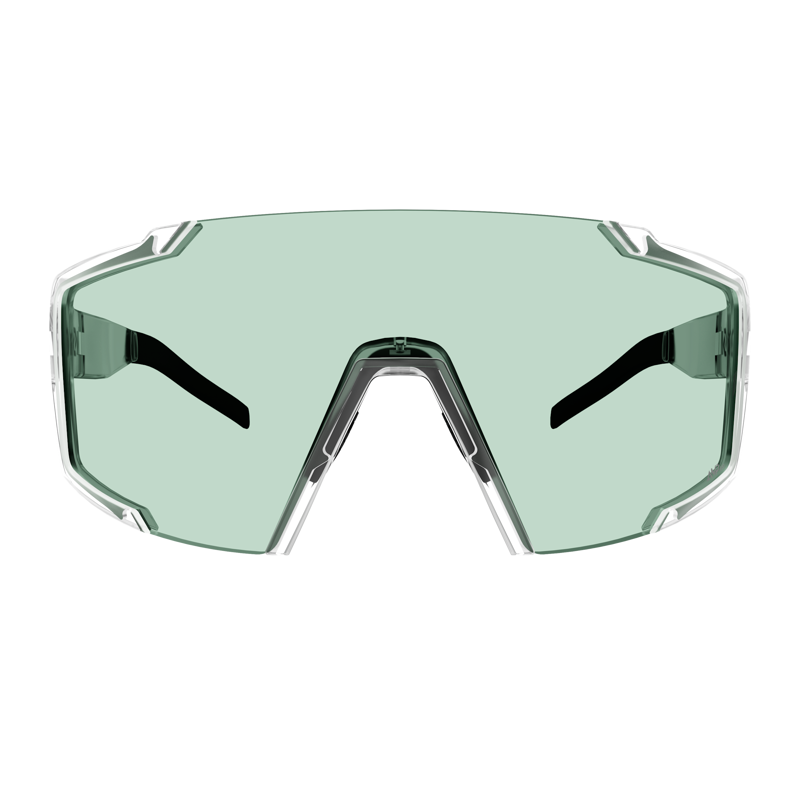 Scott Shield Sunglasses in Translucent/AMP Green S1-1