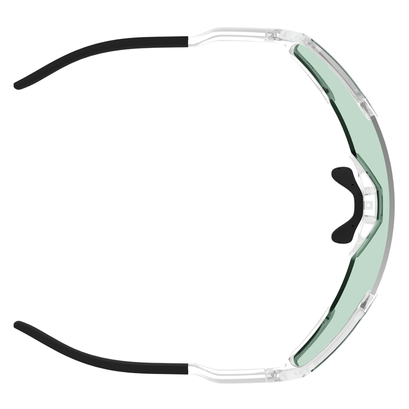 Scott Shield Sunglasses in Translucent/AMP Green S1-3