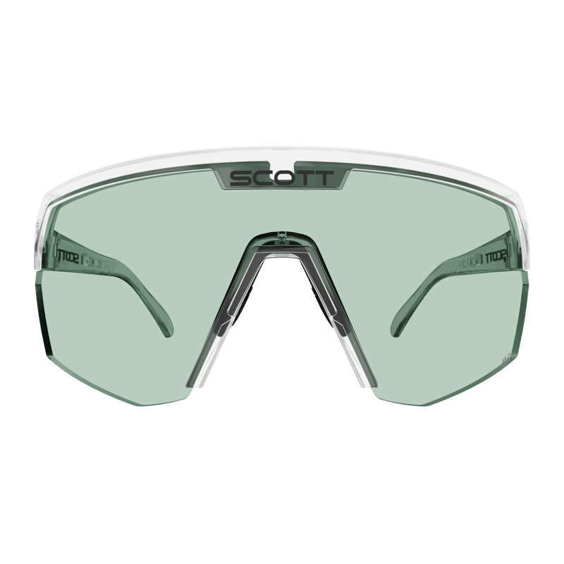 Scott Sport Shield Sunglasses in Translucent/AMP Green S1-1