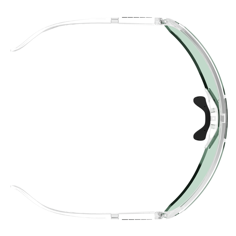 Scott Sport Shield Sunglasses in Translucent/AMP Green S1-3