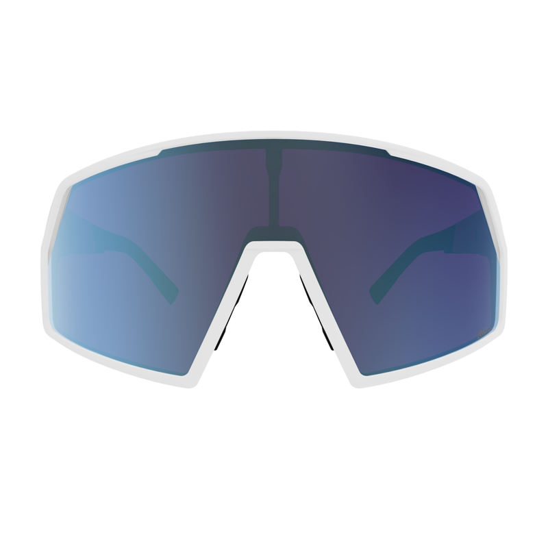 Scott Pro Shield Sunglasses in White Matt/Beryl Blue Chrome S3-1