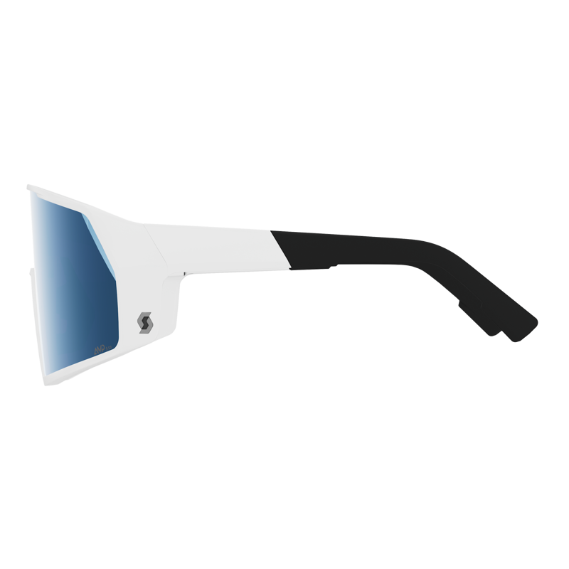 Scott Pro Shield Sunglasses in White Matt/Beryl Blue Chrome S3-2