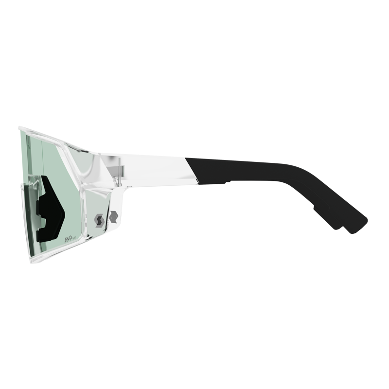 Scott Pro Shield Sunglasses in Translucent/AMP Green S1-2