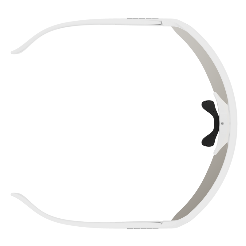 Scott Sport Shield Light Sensitive Sunglasses in White Matt/AMP LS Gold Chrome S1-3-3