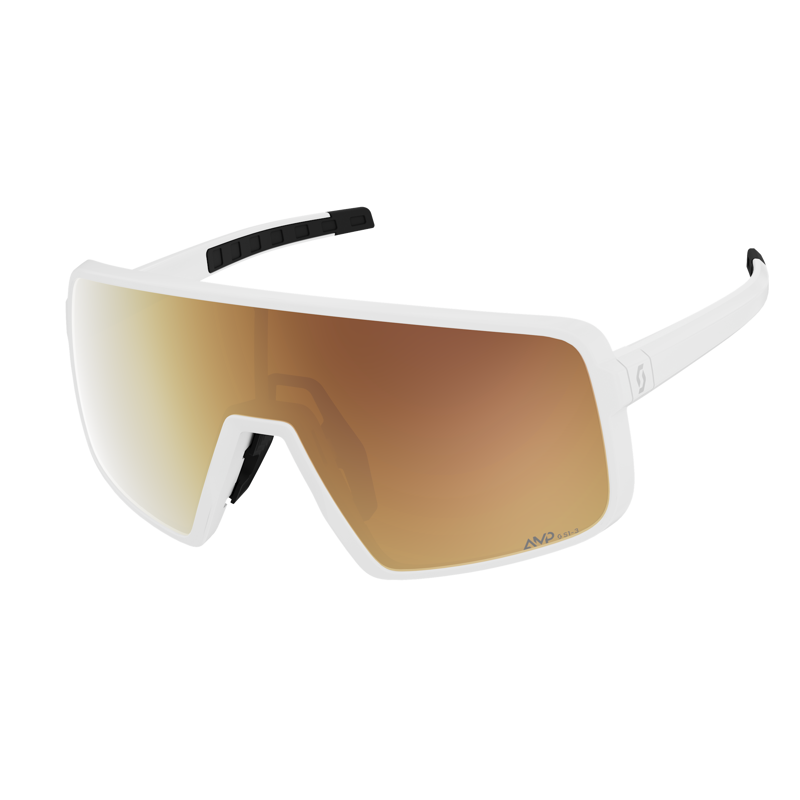 Scott Torica Light Sensitive Sunglasses in White Matt/AMP LS Gold Chrome S1-3