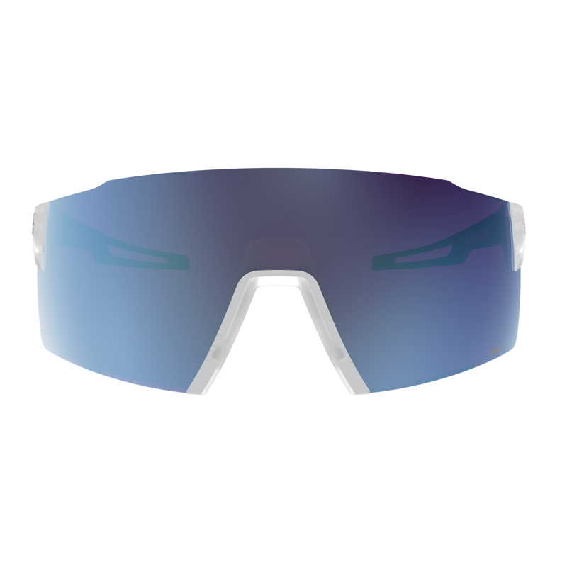 Scott Stride Compact Sunglasses in Translucent/AMP Beryl Blue Chrome S3-1