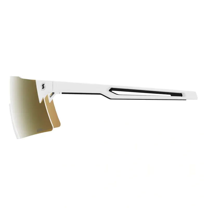 Scott Stride Compact Light Sensitive Sunglasses in White/AMP LS Gold Chrome S1-3-2