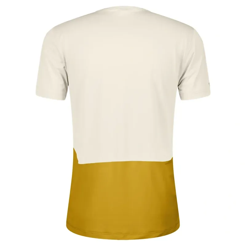 Scott Endurance Tech Short-Sleeve T-Shirt in Cotton White/Sundial Yellow-1