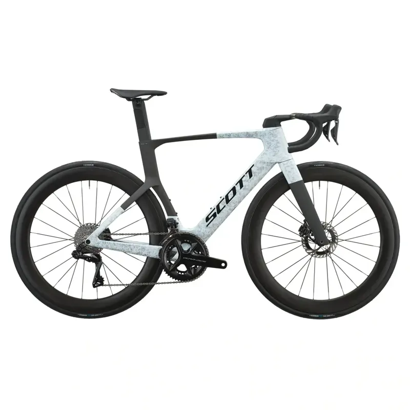 Scott Foil RC Pro Road Bike in Rush White/Carbon Black