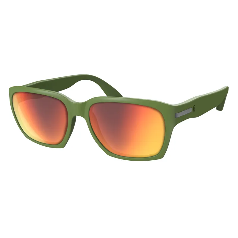 Scott C-Note Sunglassess Dark Green - Red Chrome