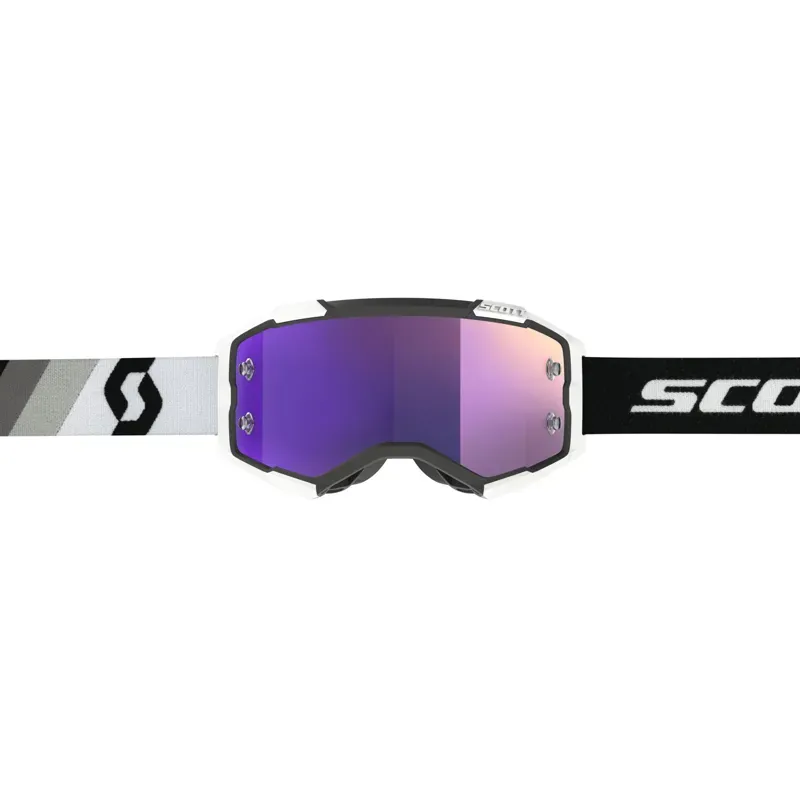 Scott Fury Goggle In Premium Black/White/Purple Chrome Works-1