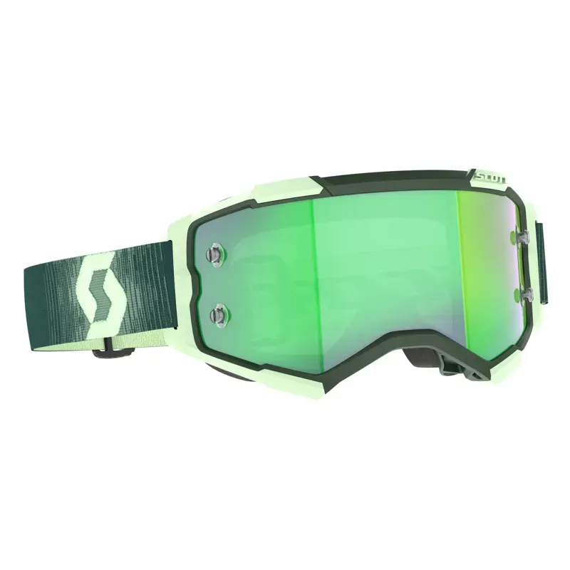 Scott Fury Goggle In Dark Green/Mint Green/Green Chrome Works
