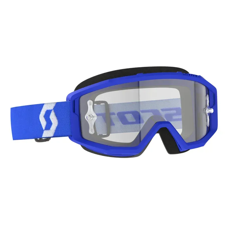 Scott Primal Clear Goggle In Blue/White/Clear Works
