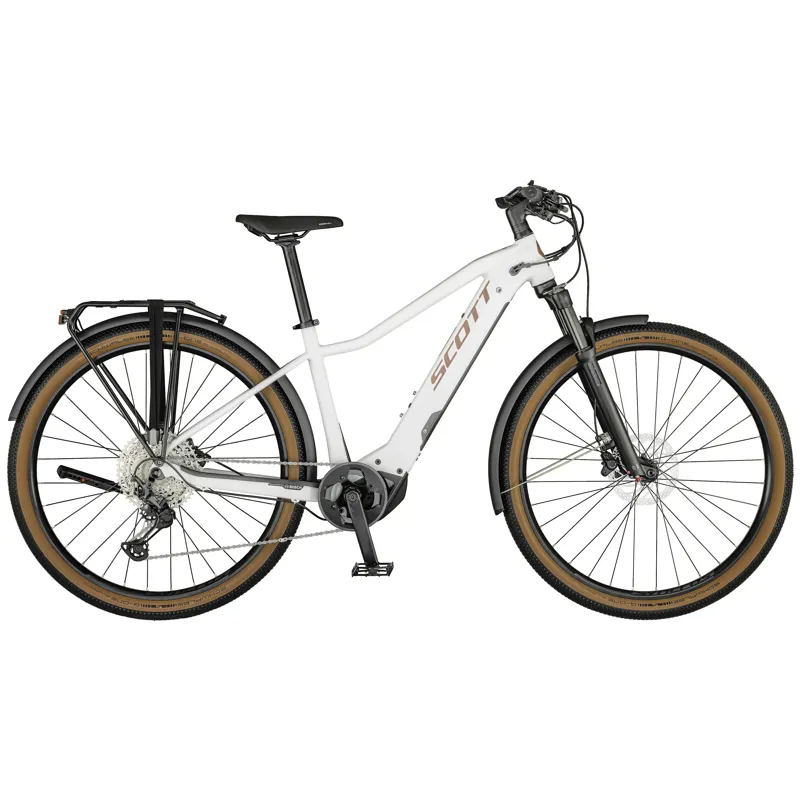 Scott Axis eRIDE 10 Womens Electric Hybrid Bike in White 2022