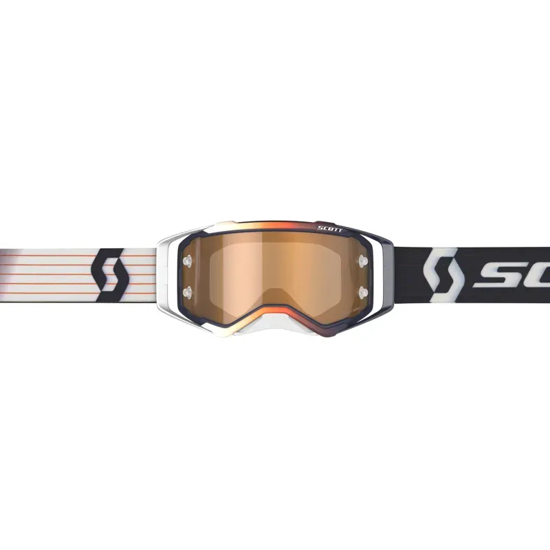 Scott Prospect Amplifier Goggle In Blue/White/Gold Chrome Works-1
