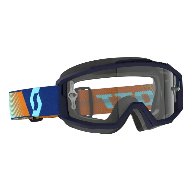 Scott Split OTG Goggle In Royal Blue/Orange/Clear Works