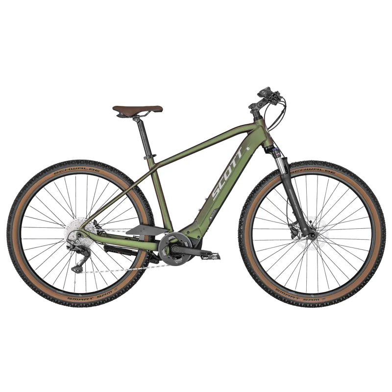 2022 Scott Sub Cross eRIDE 10 Men's Electric Bike in Green