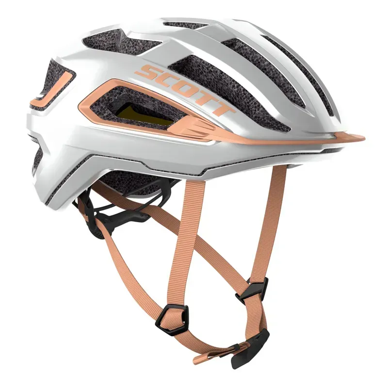 Scott Arx Plus CE Helmet In Pearl White/Rose Beige