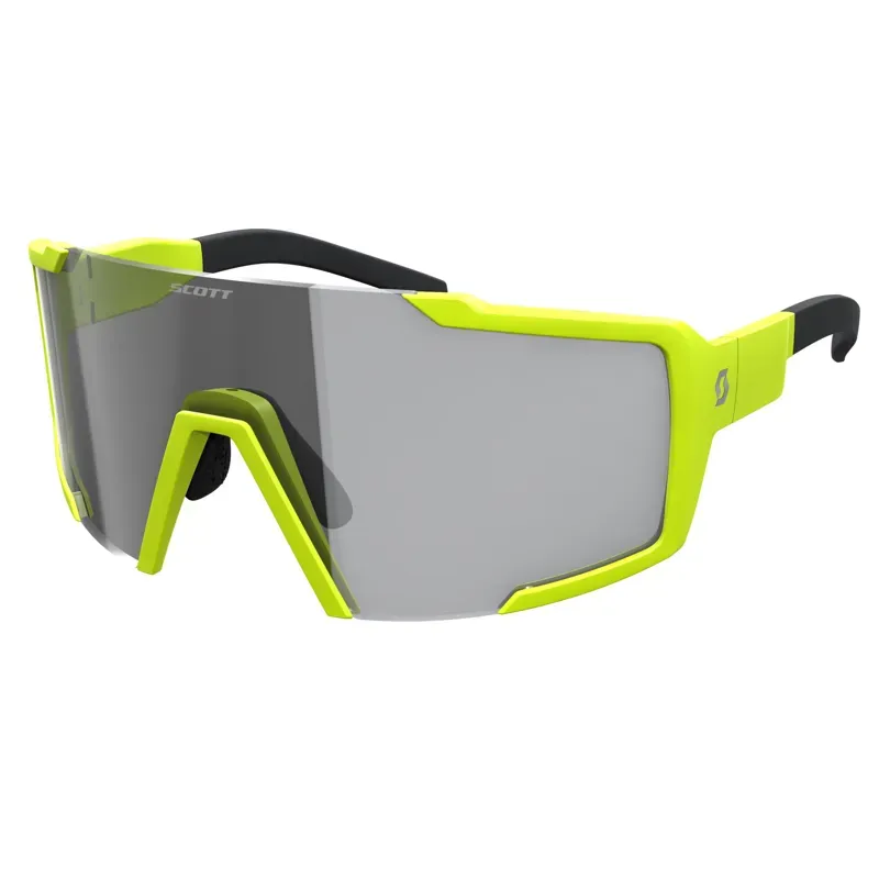 2022 Scott Shield Compact LS Sunglasses in Yellow Matt/Grey LS