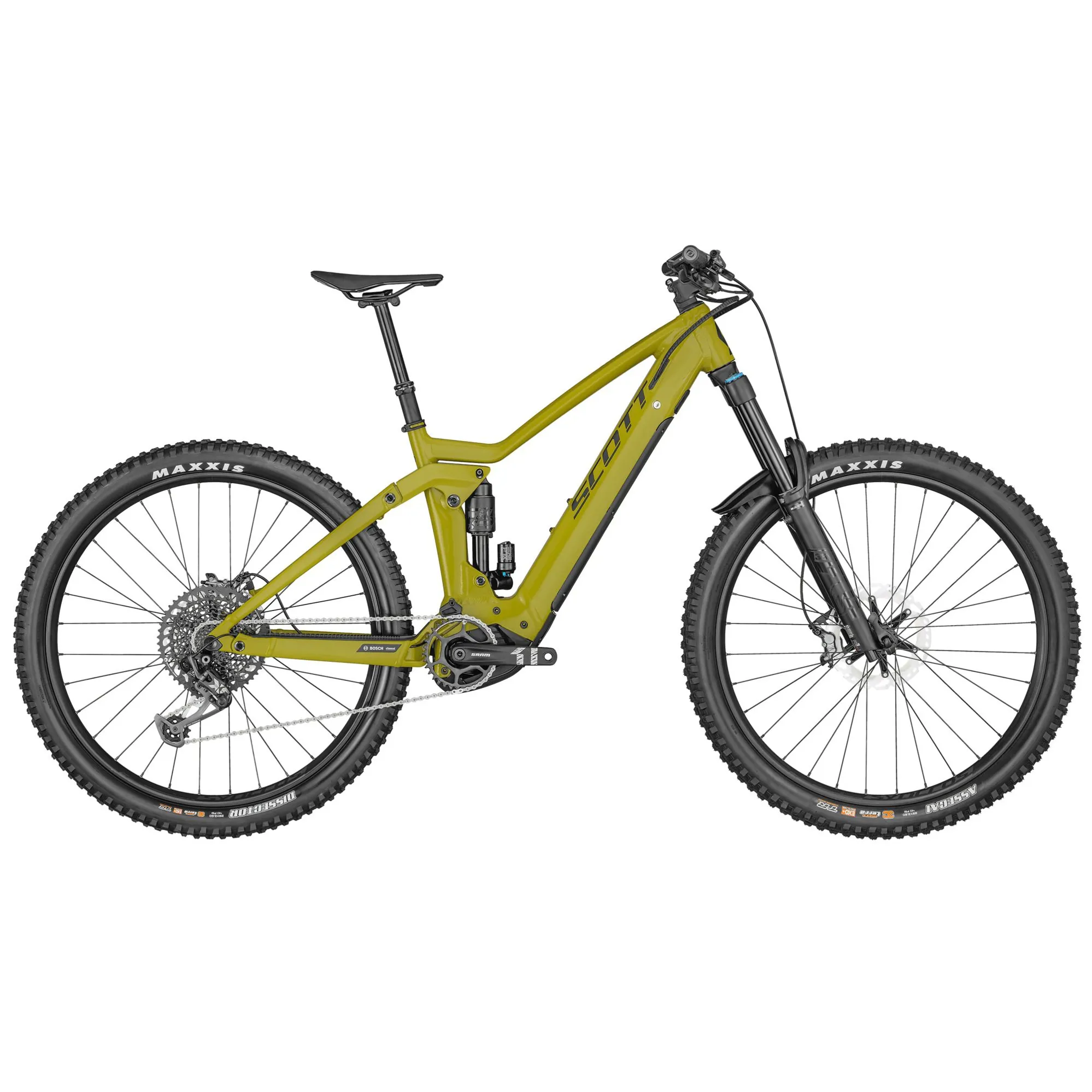 Scott Ransom eRIDE 910 Electric Mountain Bike in Yellow