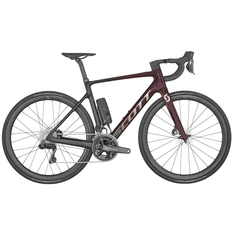 Scott Addict RC eRIDE Ultimate Electric Road Bike In Carbon Red