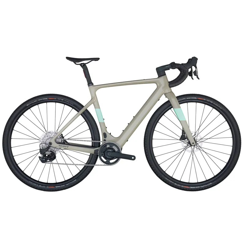 SCOTT SOLACE GRAVEL eRIDE 30 BIKE IN GREEN