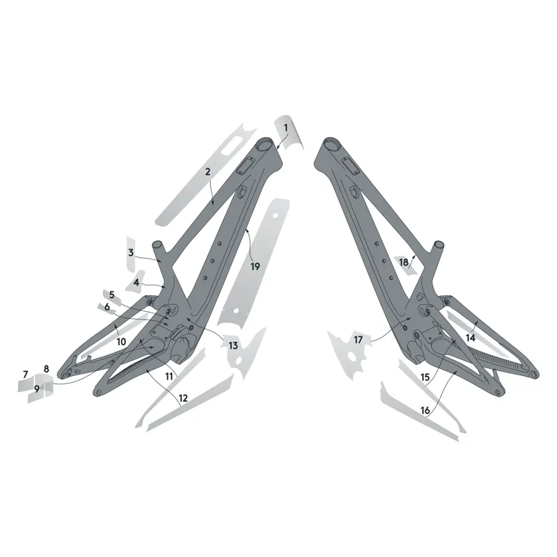 Syncros Frame Protection Kit LUMEN E- Ride clear one size