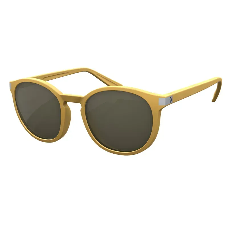 Scott Riff Sunglasses In Mustard Yellow/Brown Eco